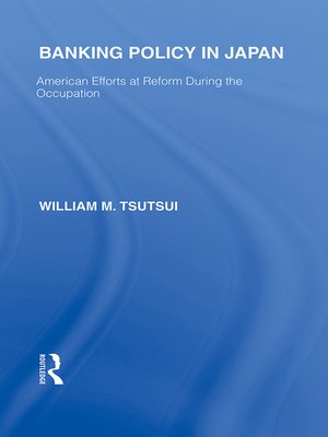 cover image of Banking Policy in Japan